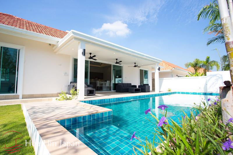 Modern 3 Bedroom Pool Villa in Secured Development near Palm Hills Golf (Off Plan) - Hua Hin, Thailand