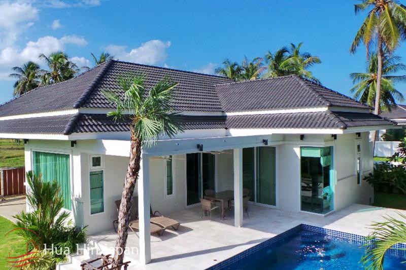3 Bed Modern Pool Villa only 800 m from Dolphin Bay Beach for Sale (Off Plan) - Pranburi, Thailand