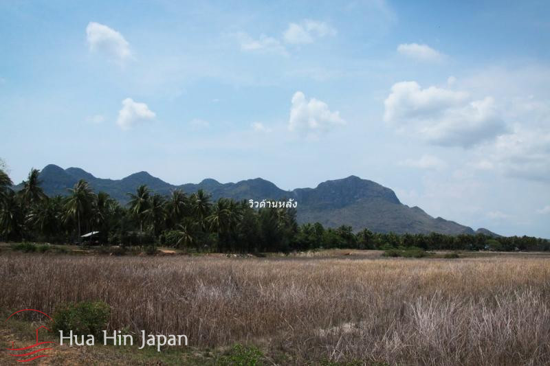 Land with Stunning Mountain View only 1.2 km from Dolphin Bay Beach - Hua Hin, Thailand