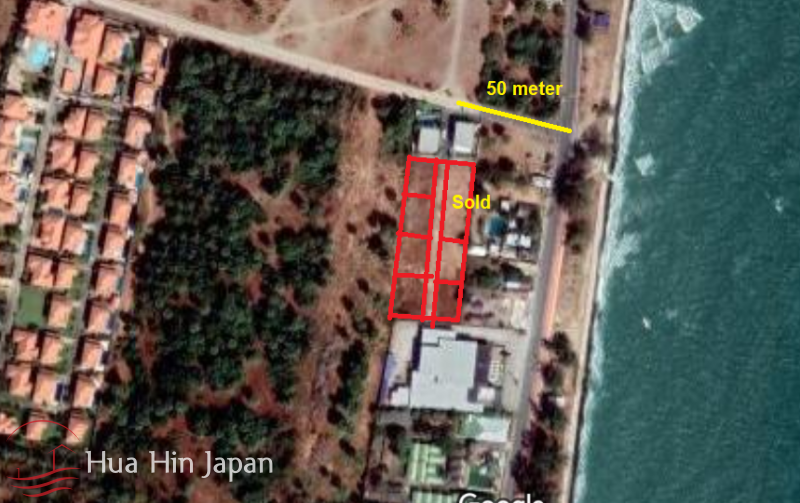 Prime Plot only 50 meter from Pak Nam Pran Beach - Hua Hin, Thailand