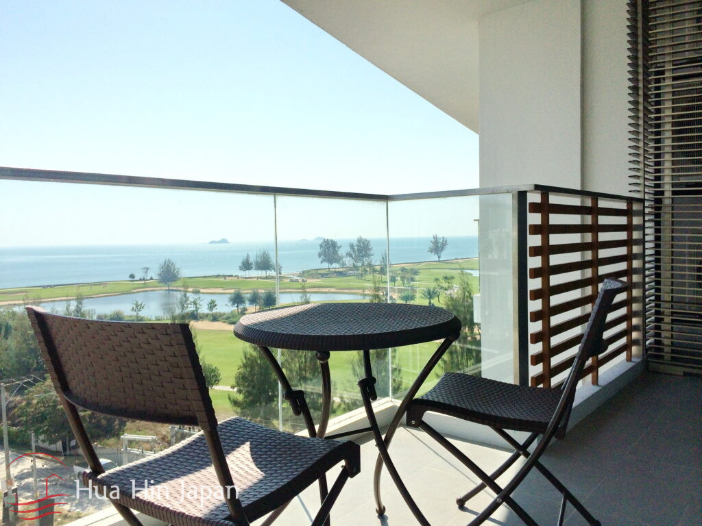 Khao Takiab Beach Condo for Sale: 2-Bedroom Unit with Stunning Sea and Golf Views