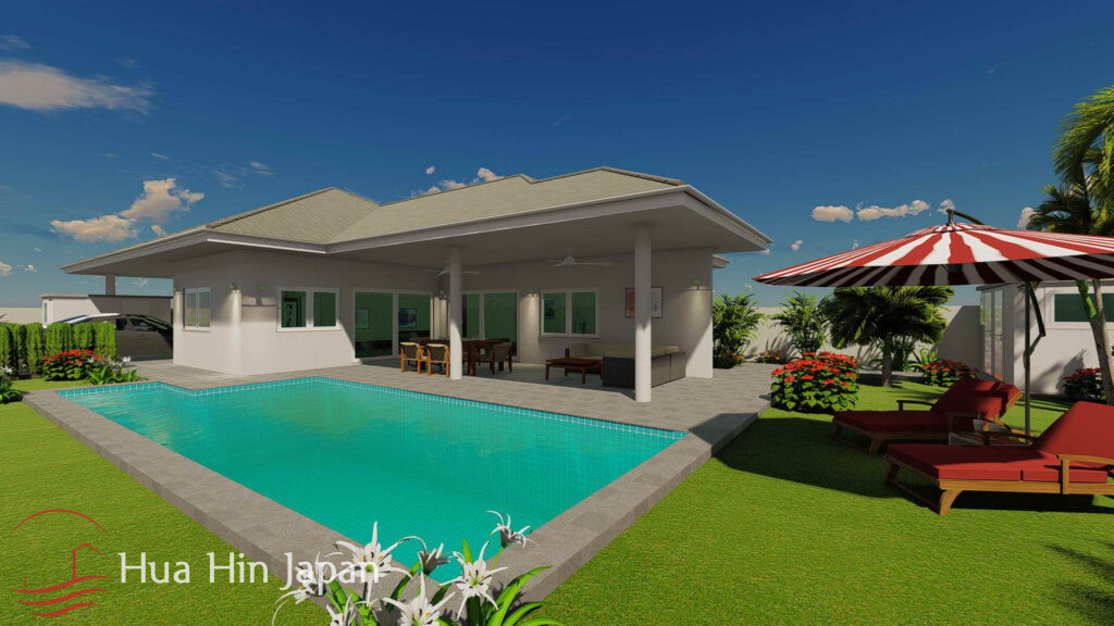 3 Bedroom Luxury Pool Villa with Saltwater Pool near Black Mountain Golf Resort (Off-Plan) - Hua Hin, Thailand