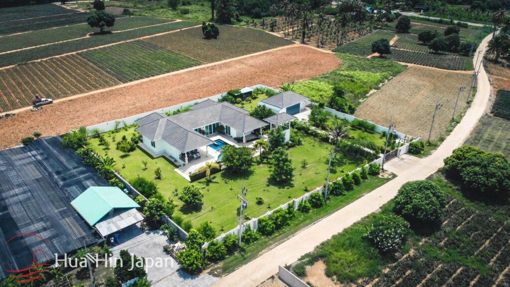 **Price Reduced!** High Quality 3 Bedroom Pool Villa on 2 Rai Land (Completed, Fully Furnished) - Khao Tao, Thailand