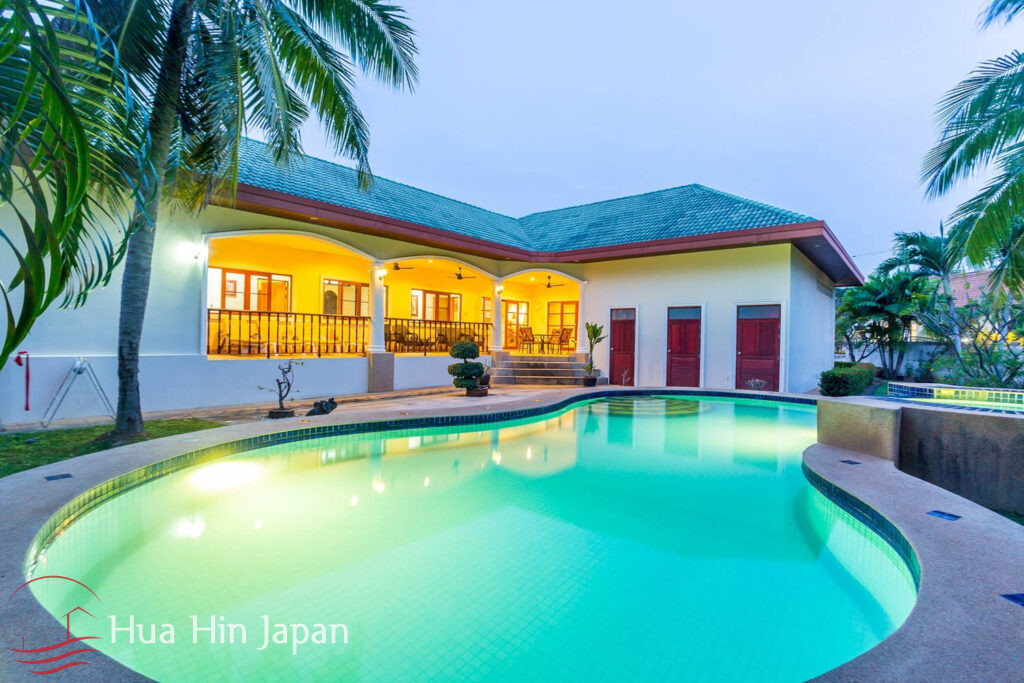 Beautiful Pool Villa With Large Land For Sale inside Popular Stuart Park Project on Soi 126 (Completed, Furnished) - Hua Hin, Thailand