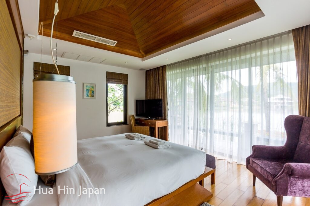 A Large, Lake Facing Balinese Style 3 Bedroom Pool Villa in Khao Takiab Area (Completed, Fully Furnished) - Khao Takiab - photo 12