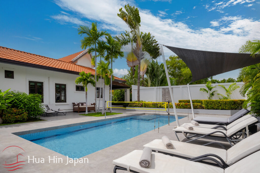 Balinese 5 Bedroom Pool Villa Inside Prestigious Belvida Residence Near Town (Completed & Fully Furnished) - Hua Hin, Thailand