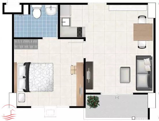 1 Bedroom Unit At My Style Condominium Soi 102 in Hua Hin for Sale, a walking distance to Bluport Shopping Mall - Soi 102 - photo 3