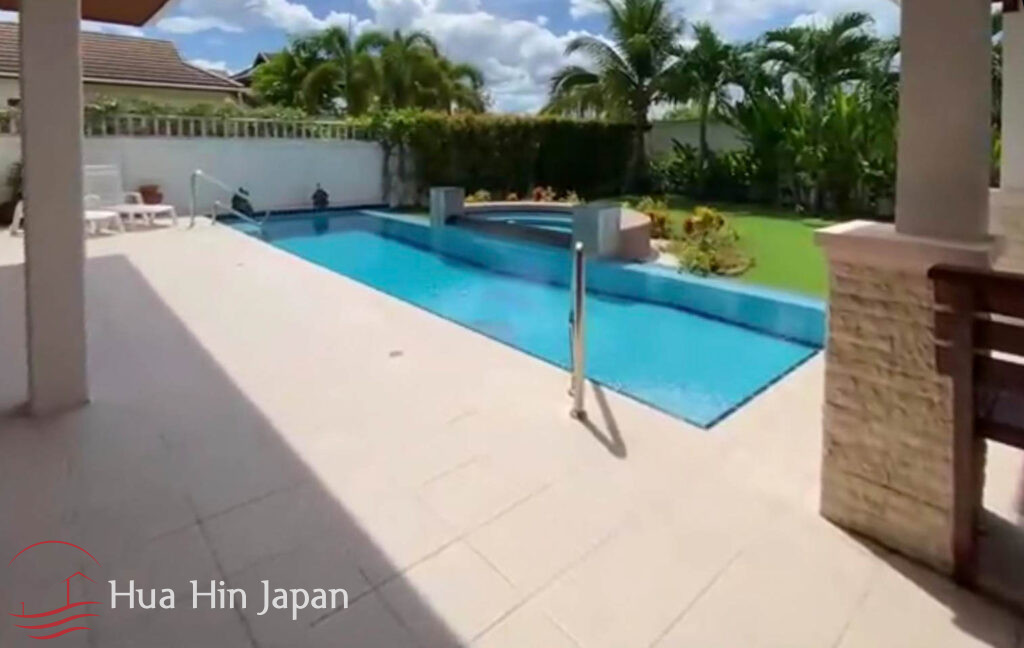 Balinese Style Top Quality 3 Bedroom Pool Villa for Rent, in Popular Hillside Hamlet project in Hua Hin