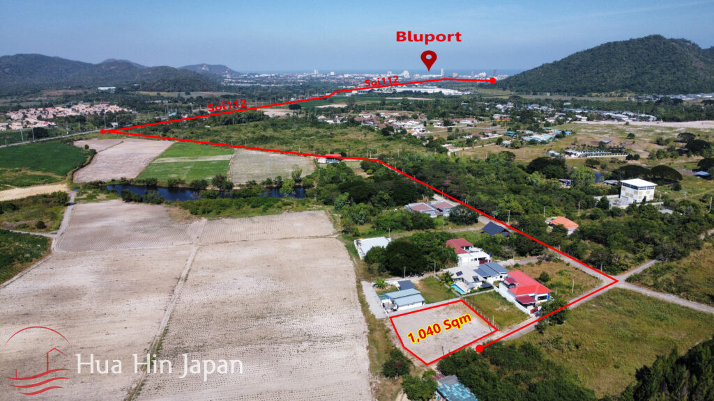 Land For Sale Off Soi Hua Hin 112 Only 10 Minute To Bluport Shopping Mall - Hua Hin, Thailand