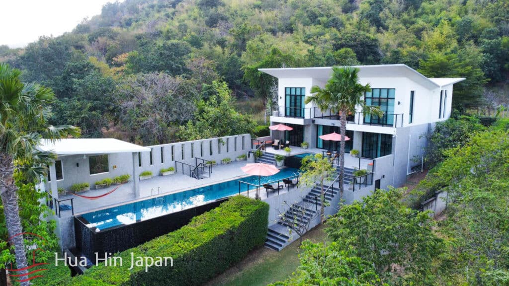 Sea and Mountain View Villa for Rent in Hua Hin, 3 Bedroom Pool Villa Near Sai Noi Beach - Khao Tao, Thailand