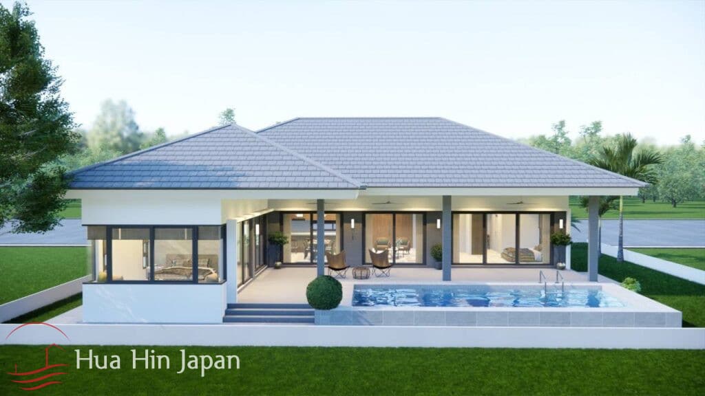 Very Solid 3 Bedroom Pool Villa Close To Hua Hin Center for Sale (Off Plan and Under Construction) - Hin Lek Fai, Thailand