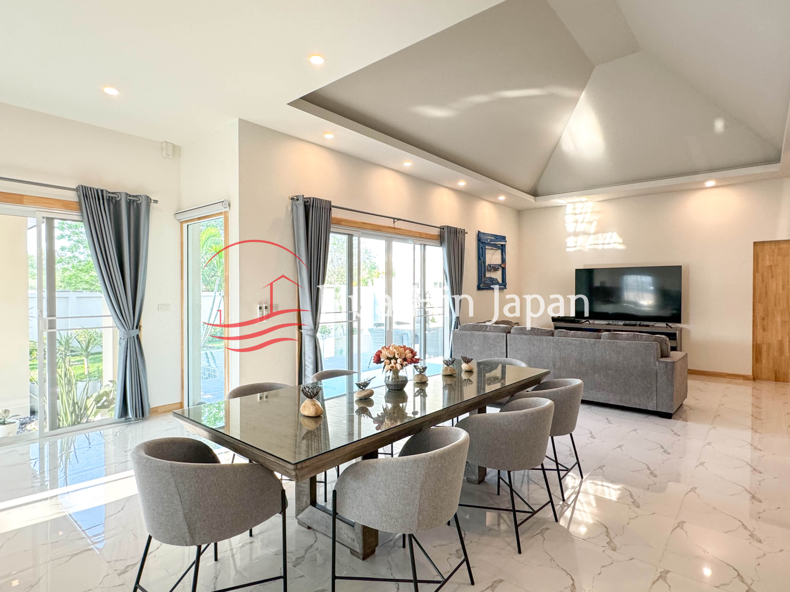Top Quality 3 Bedroom Bali Style Pool Villa Only 10 Min From Downtown - Pranburi - photo 5