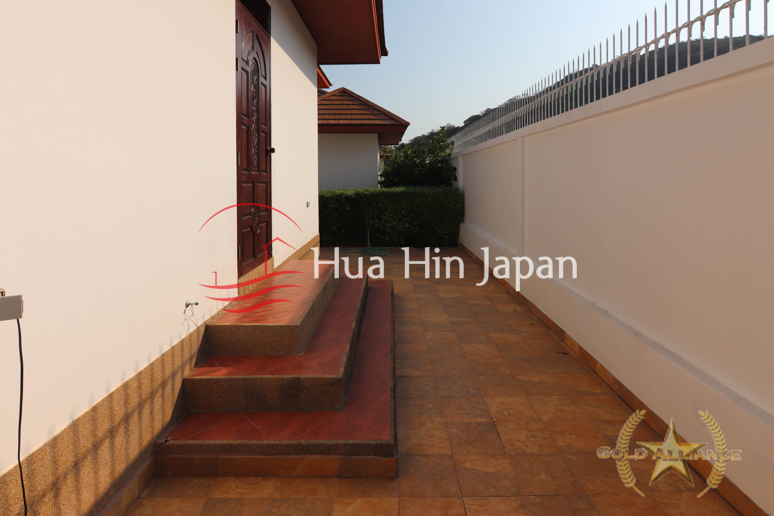 Traditional-style villa out side