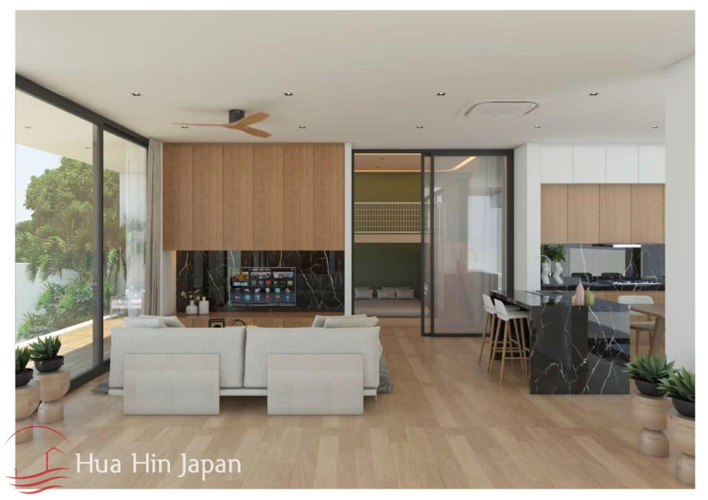 New Modern 2-Story 4 Bedroom Pool Villa, Steps from Pak Nam Pran Beach (Off Plan) - Pranburi - photo 14