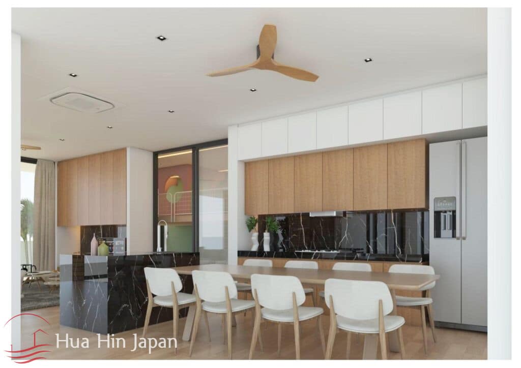 New Modern 2-Story 4 Bedroom Pool Villa, Steps from Pak Nam Pran Beach (Off Plan) - Pranburi - photo 12