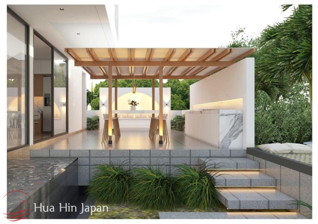 New Modern 2-Story 4 Bedroom Pool Villa, Steps from Pak Nam Pran Beach (Off Plan) - Pranburi - photo 10