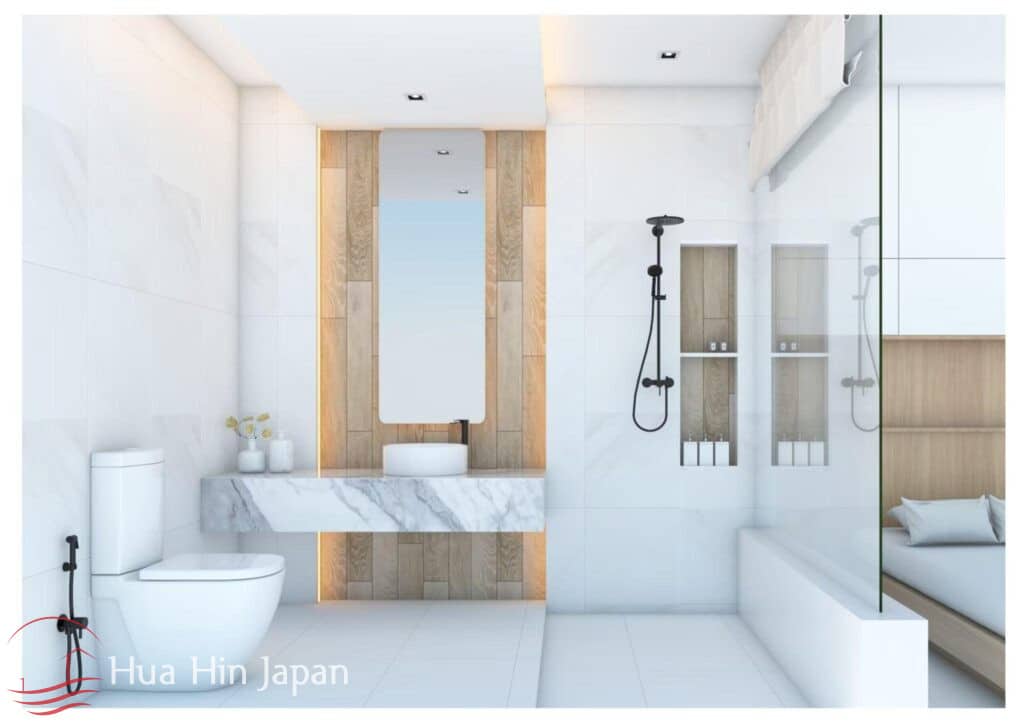 New Modern 2-Story 4 Bedroom Pool Villa, Steps from Pak Nam Pran Beach (Off Plan) - Pranburi - photo 6