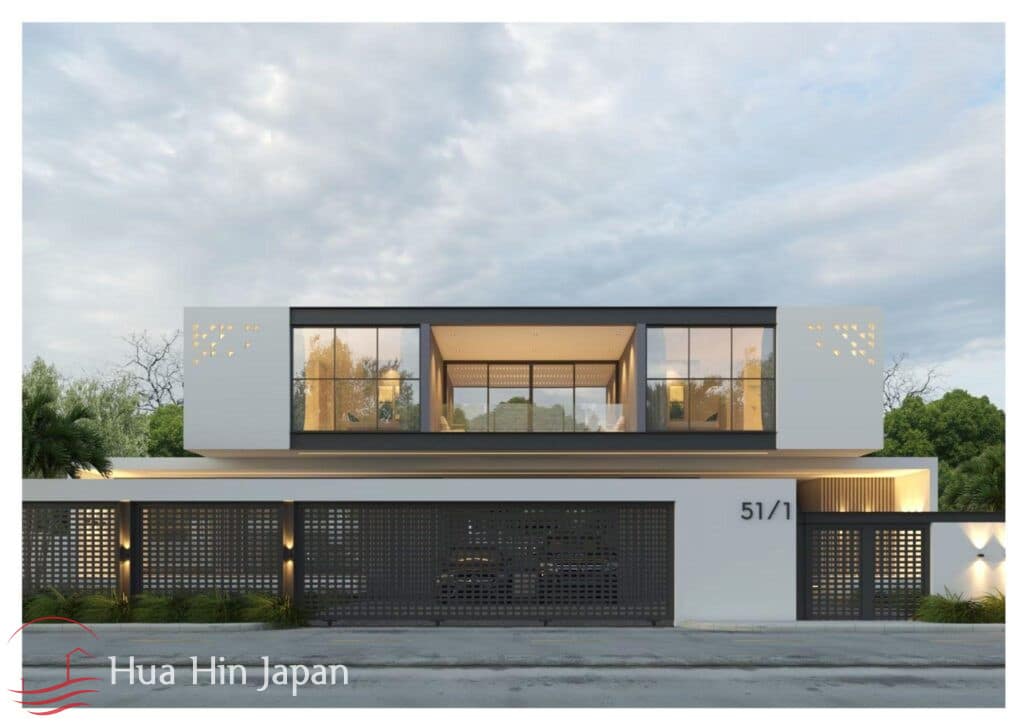 New Modern 2-Story 4 Bedroom Pool Villa, Steps from Pak Nam Pran Beach (Off Plan) - Pranburi - photo 1