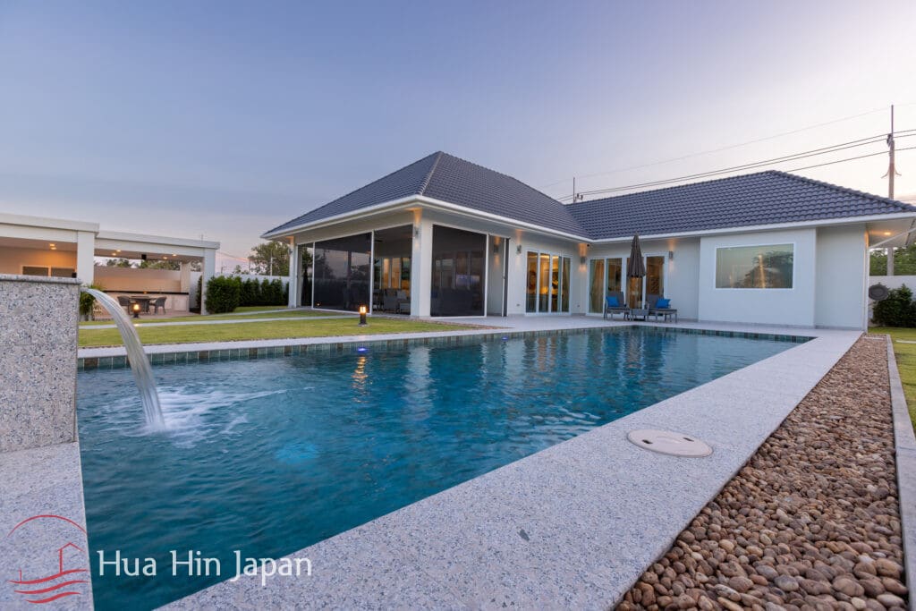 Expansive 3-Bedroom Pool Villa Available for Sale in Hua Hin, within a Sustainable Residential Development near Black Mountain (Off Plan) - Hin Lek Fai, Thailand