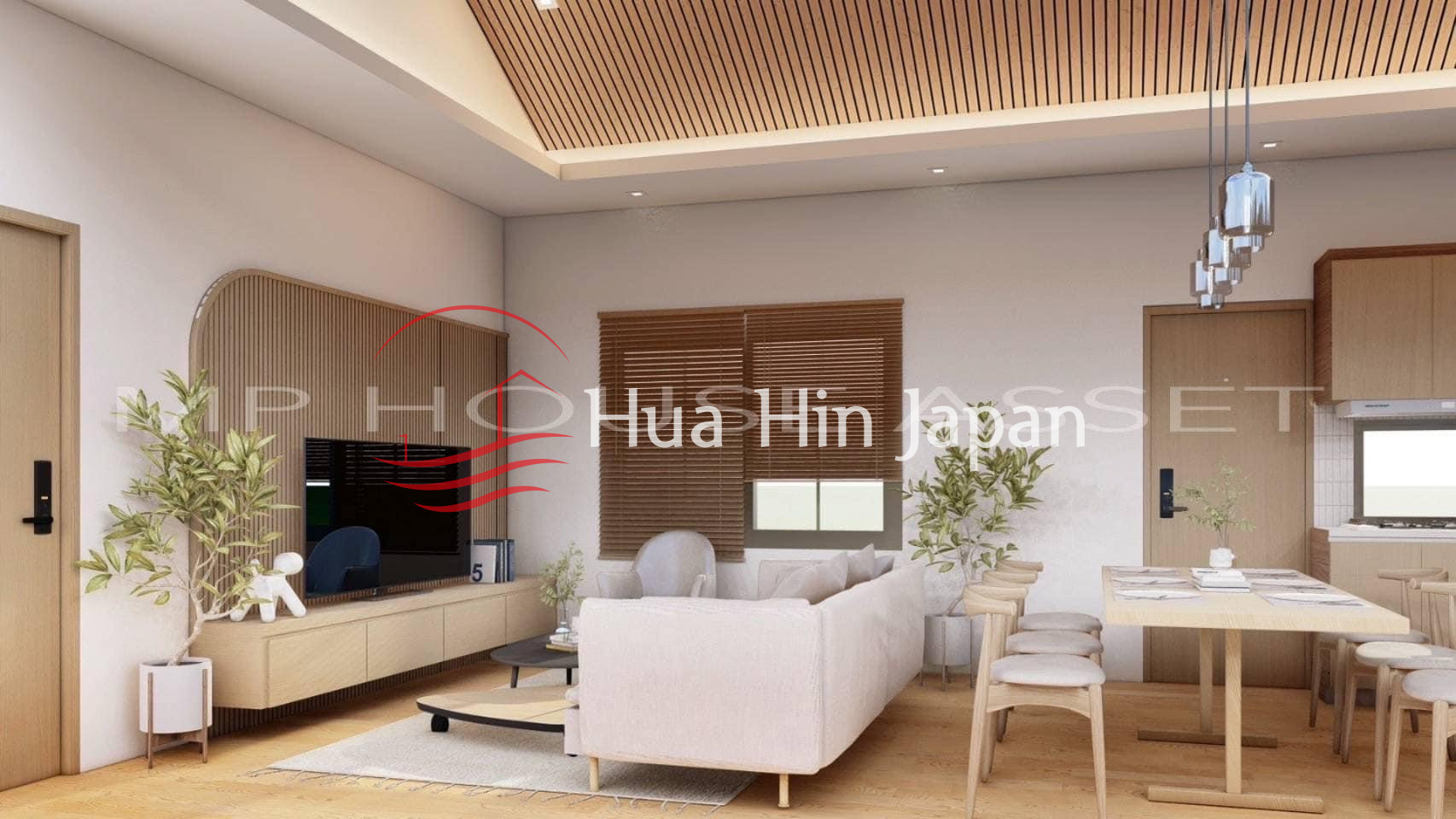 3 Bedroom Pool Villa drawing and dining room