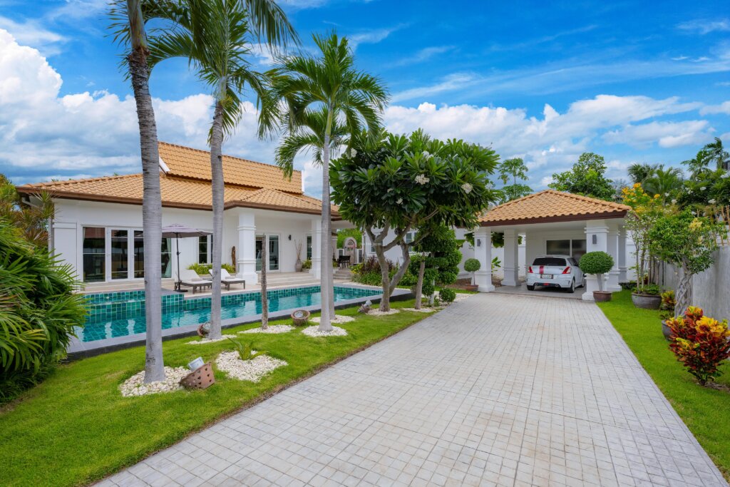 Balinese 2 Bedroom Pool Villa Inside Prestigious Belvida Residence Near Town (Completed & Fully Furnished) - Khao Takiab, Thailand