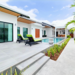 3 Bedroom Tropical-Modern Style Pool Villa Garden and swimming pool area