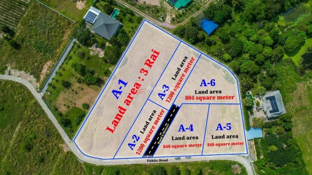 Land for sell in Hin Lek Fai, ready subdivided - Hin Lek Fai, Thailand