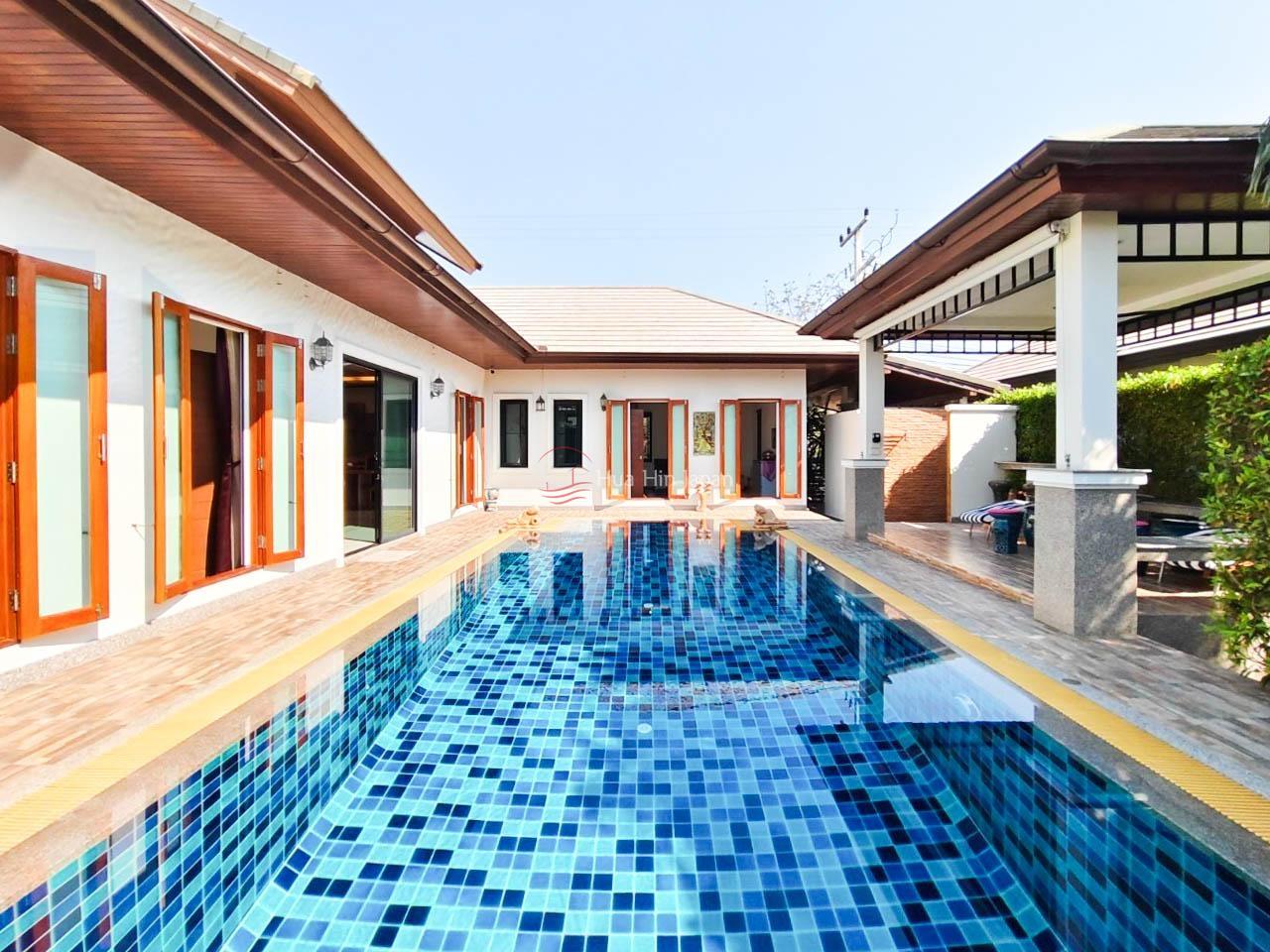 Beautiful Balinese’s 3 Bedrooms Pool villa Close To Makro Hua Hin (Completed, Fully Furnished)