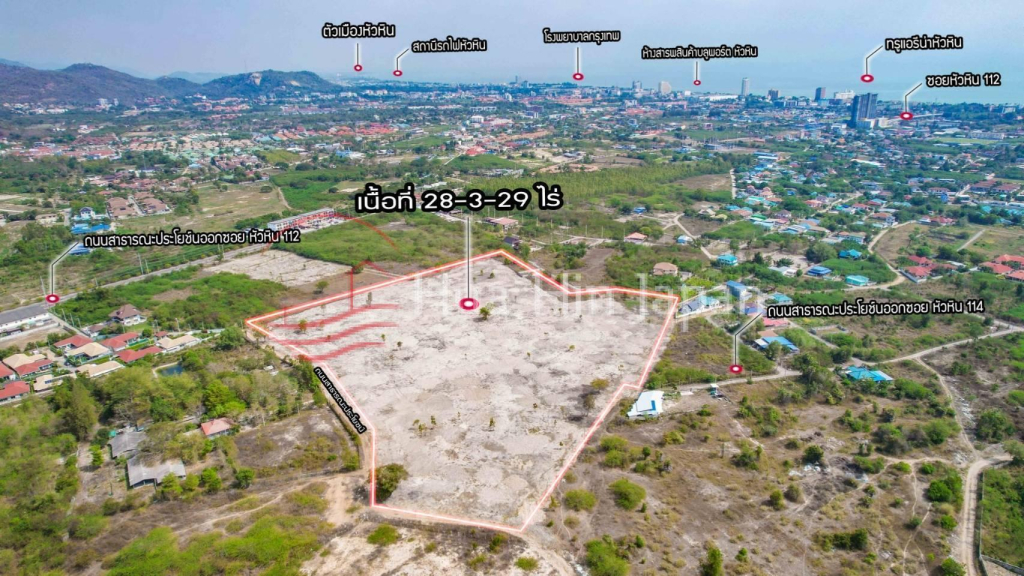 Land For Sale 28-3-29 Rai in Soi 112 opposite Thailand Resort - Hua Hin - photo 7