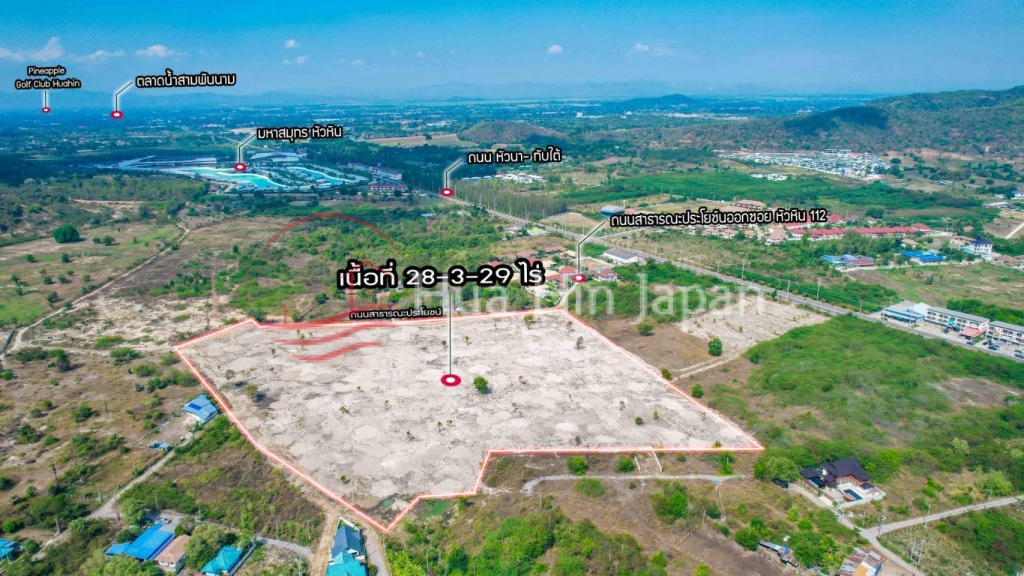 Land For Sale 28-3-29 Rai in Soi 112 opposite Thailand Resort - Hua Hin - photo 6