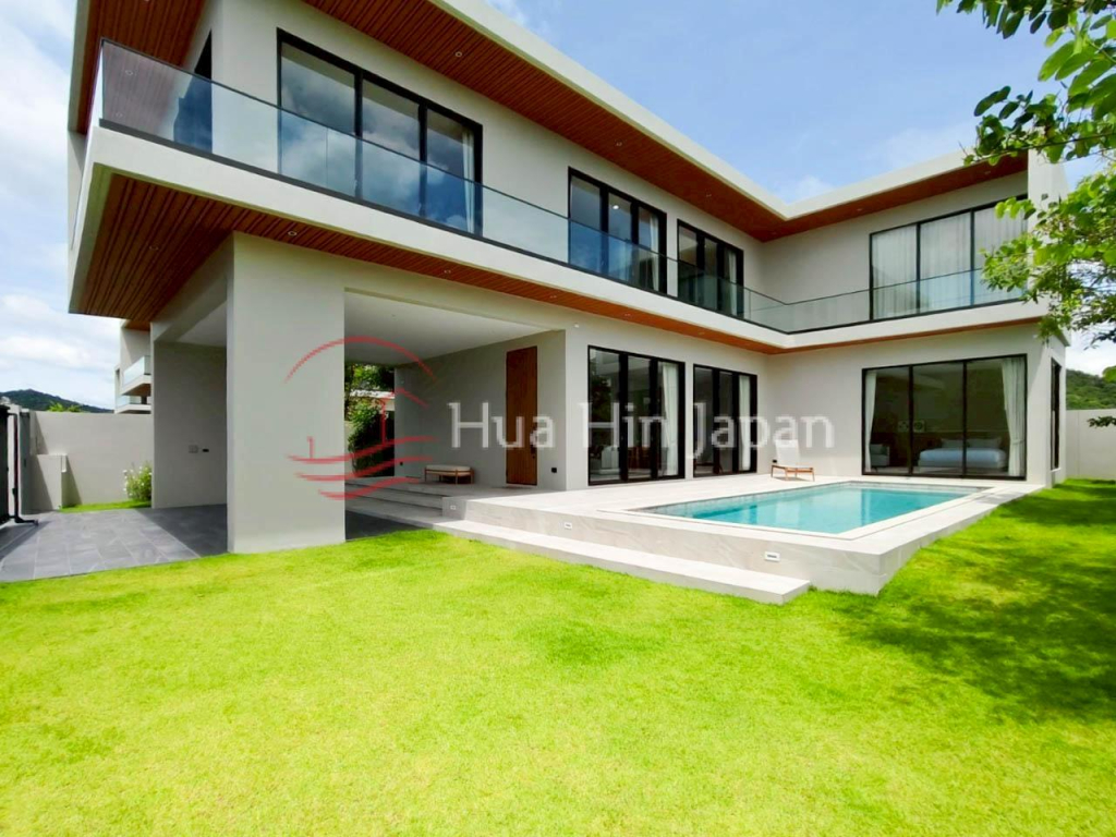 Brand New Exclusive Modern 4-Bedroom Pool Villas in Khao Tao, Hua Hin for Sale
