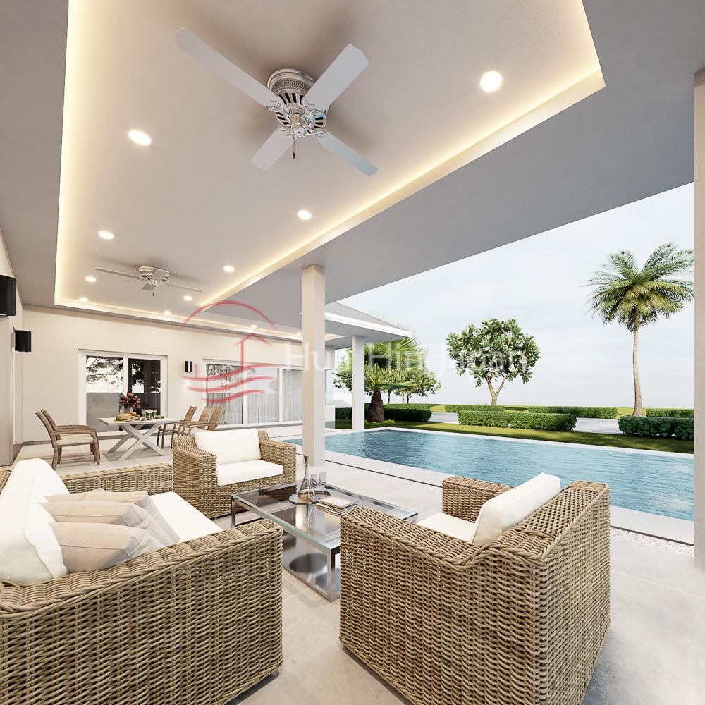 Top Quality 3 Bedroom Pool Villa Close to Hua Hin Center for Sale (Off-Plan and Under Construction) - Hin Lek Fai, Thailand