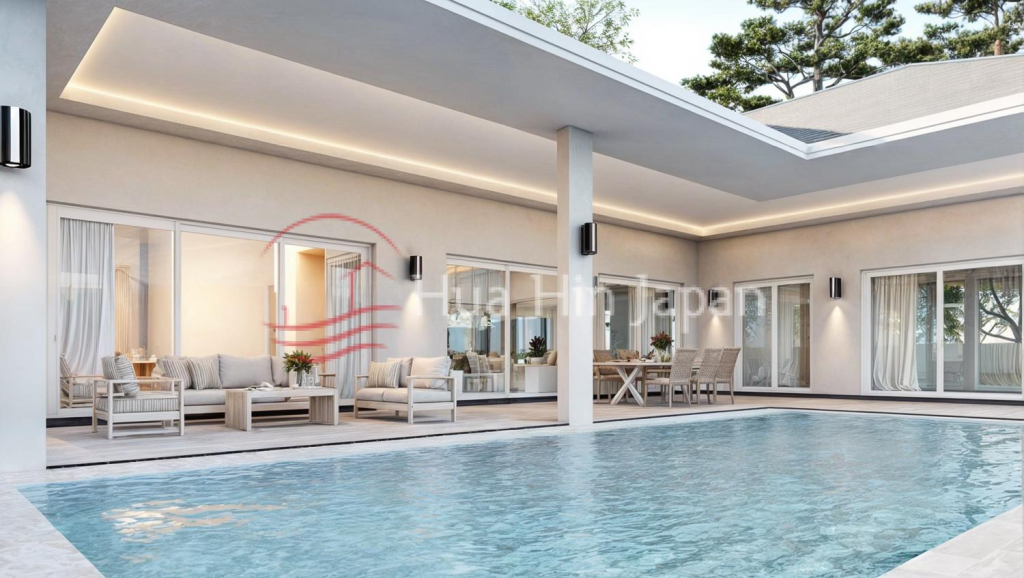 Top Quality 3 Bedroom Pool Villa Close to Hua Hin Center for Sale (Off-Plan and Under Construction) - Hin Lek Fai - photo 2