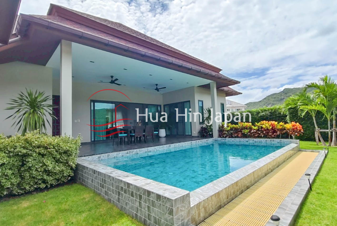 2 Bed 2 Bath Brand New Pool Villa with Mountain View in Black Mountain Area, Hua Hin for rent
