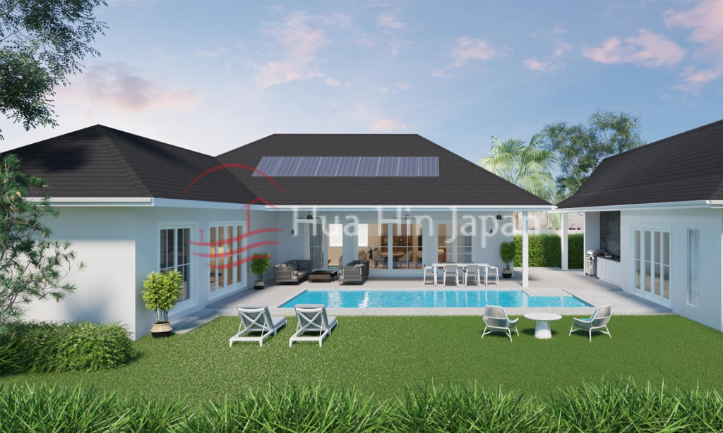 New Off-Plan 3-Bedroom Pool Villa for Sale, Fully Furnished, Near Soi 112, Hua Hin - Hua Hin - photo 1