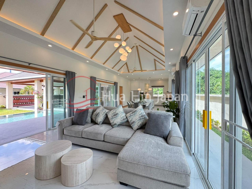 Newly Completed Top Quality 3 Bedroom Bali Style Pool Villa Only 10 Min From Hua Hin Downtown for Sale - Pranburi - photo 6