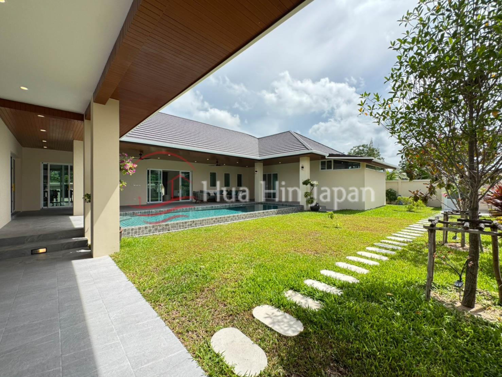 Newly Completed Top Quality 3 Bedroom Bali Style Pool Villa Only 10 Min From Hua Hin Downtown for Sale - Pranburi - photo 1