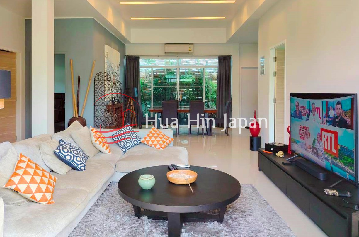 Contemporary Design 3 Bedroom Pool Villa With Rooftop Terrace for Sale in Sivana Garden Project, Hua Hin (Fully Furnished) - Khao Tao, Thailand