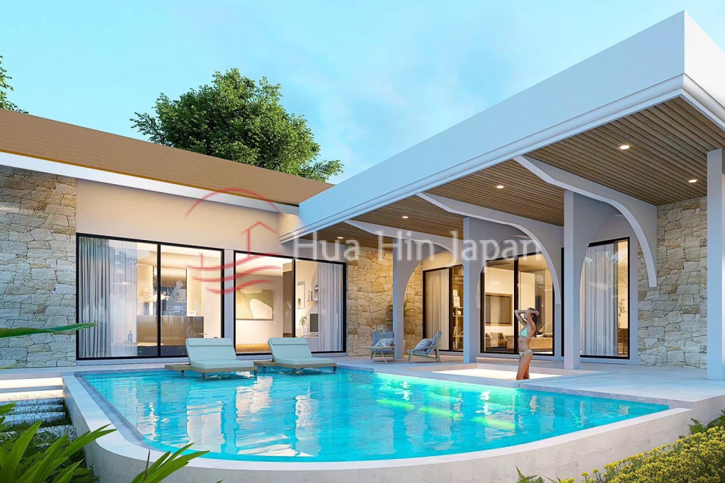 Brand New 3 Bedroom Pool Villa on Soi 102, just 4 km from BluPort Mall, Hua Hin for Sale