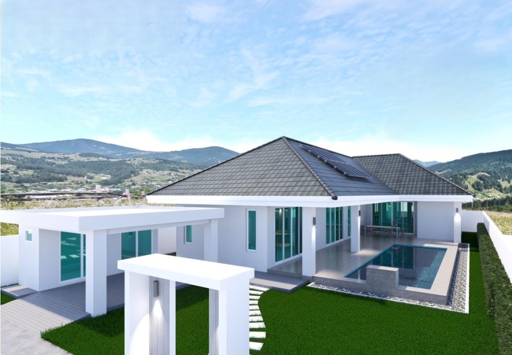 3-Bedroom Villa within the Esteemed Smart House Hamlet Project near Black Mountain Golf Course, Available for Sale (Off Plan) - Hin Lek Fai, Thailand