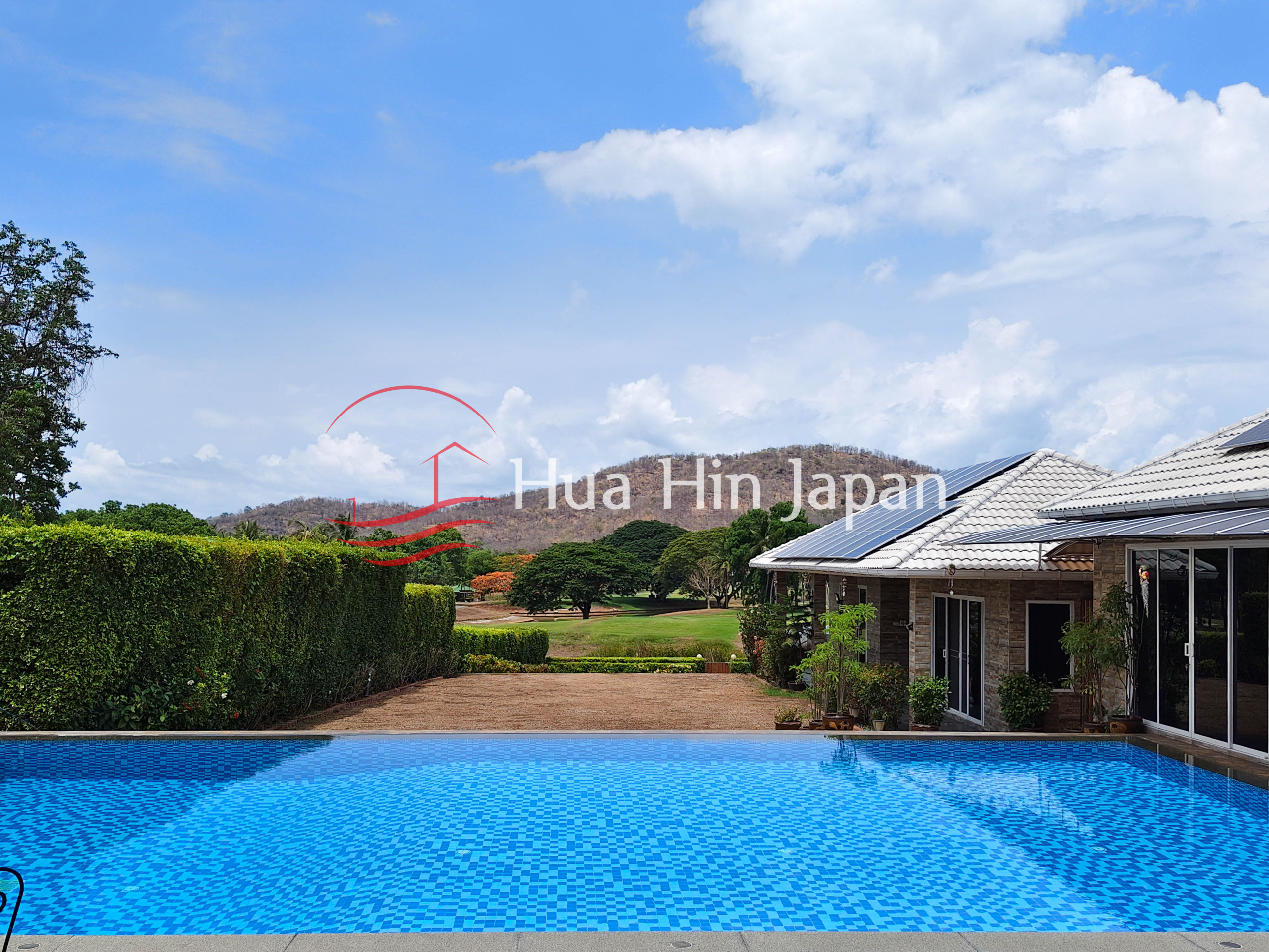 6-Bed 2,000 Sqm Luxury Golf Villa with 40kW Solar System in Hua Hin North - Cha-Am, Thailand