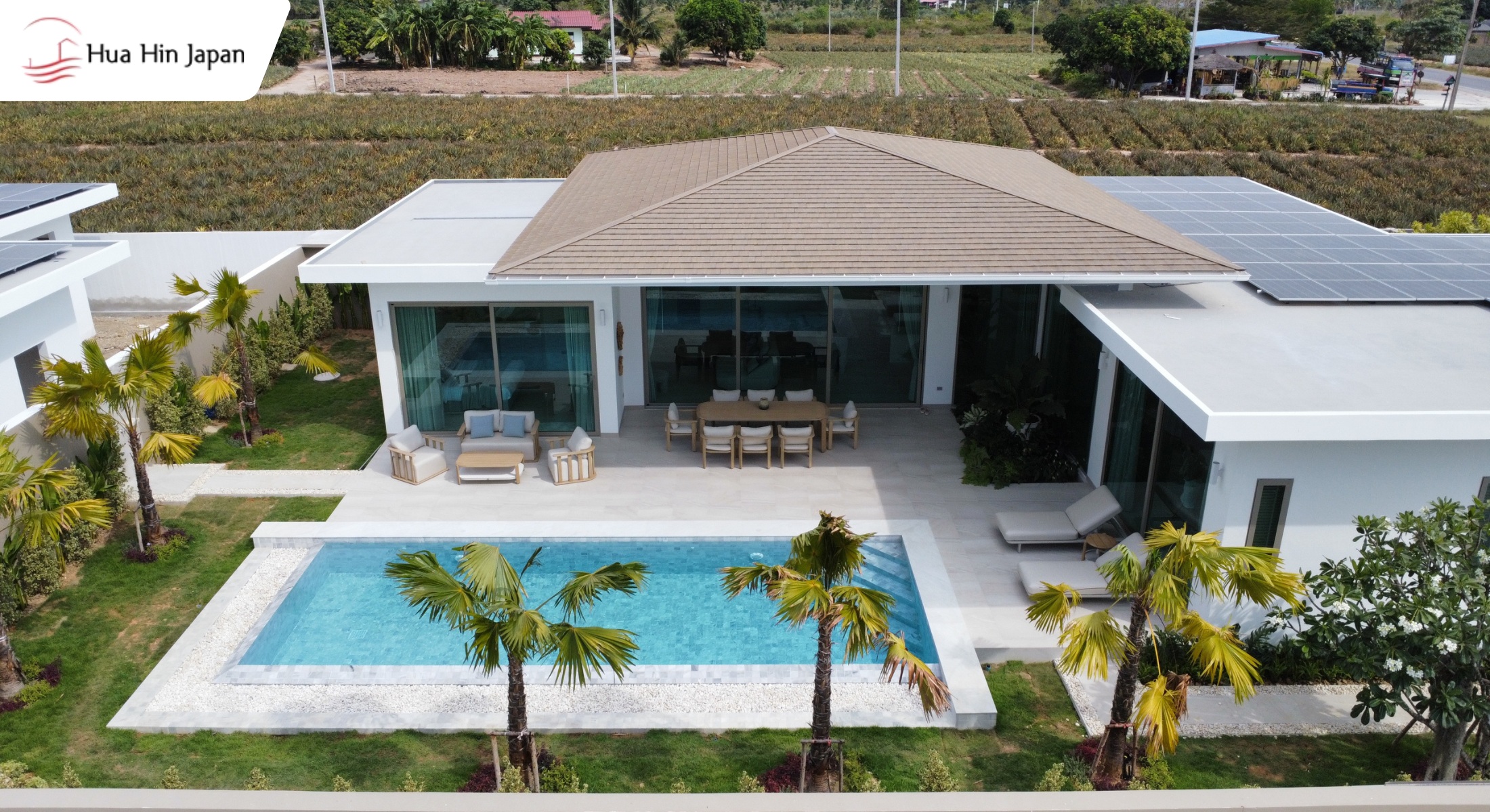 Ultra-Modern 3BR Luxury Pool Villa for Sale in Hua Hin – Fully Furnished & Solar Powered