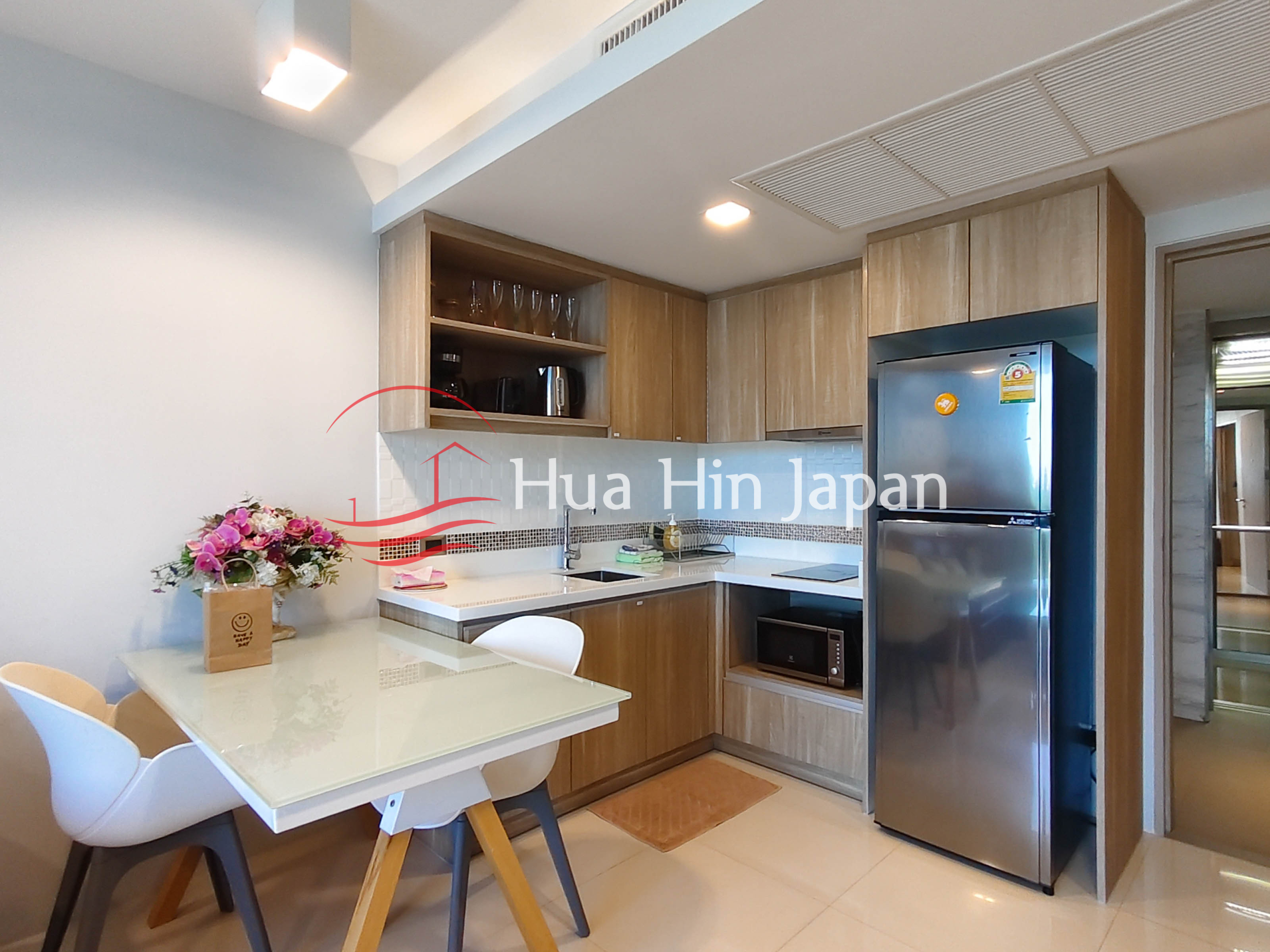 1 Bedroom Pool View condo kitchen area