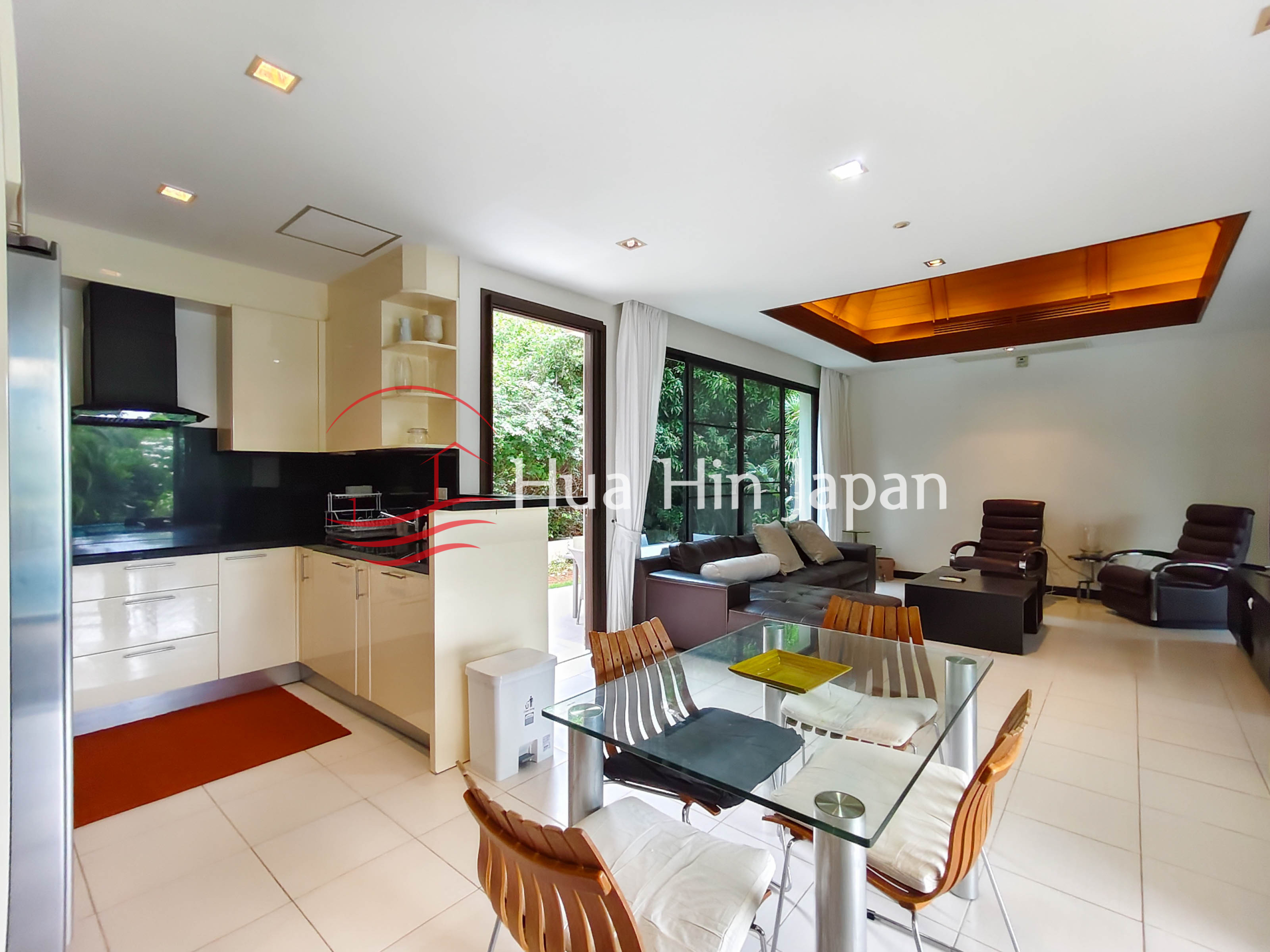 Panorama 2 Bedrooms Pool Villa drawing and dining area
