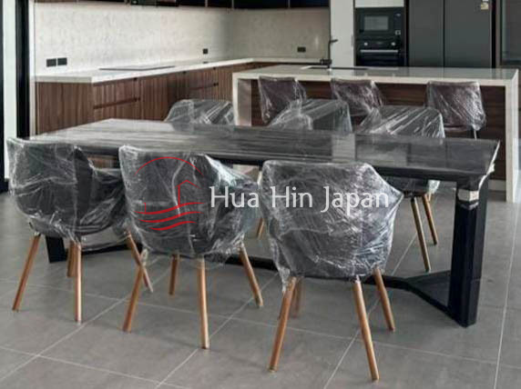 3 Bedroom Pool Villa kitchen area and dining area
