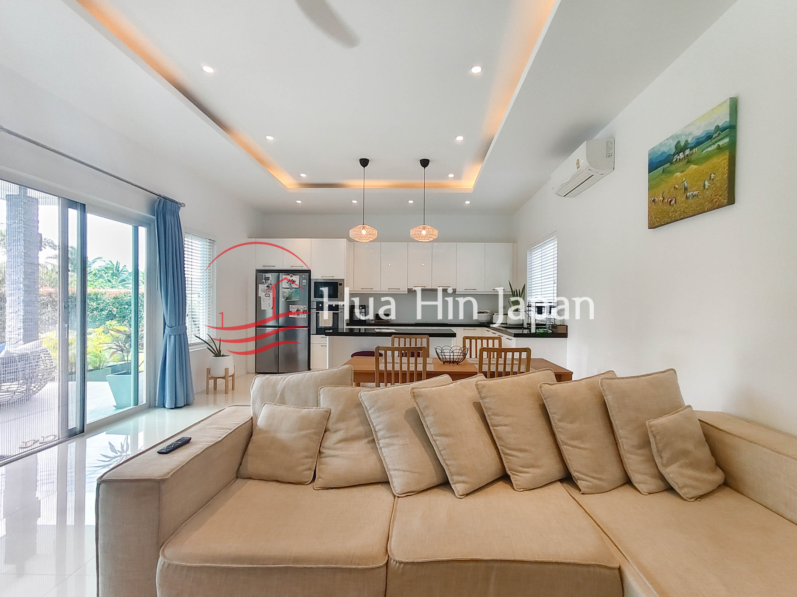 3BR Pool Villa beautifull kitchen and dining and drawing area