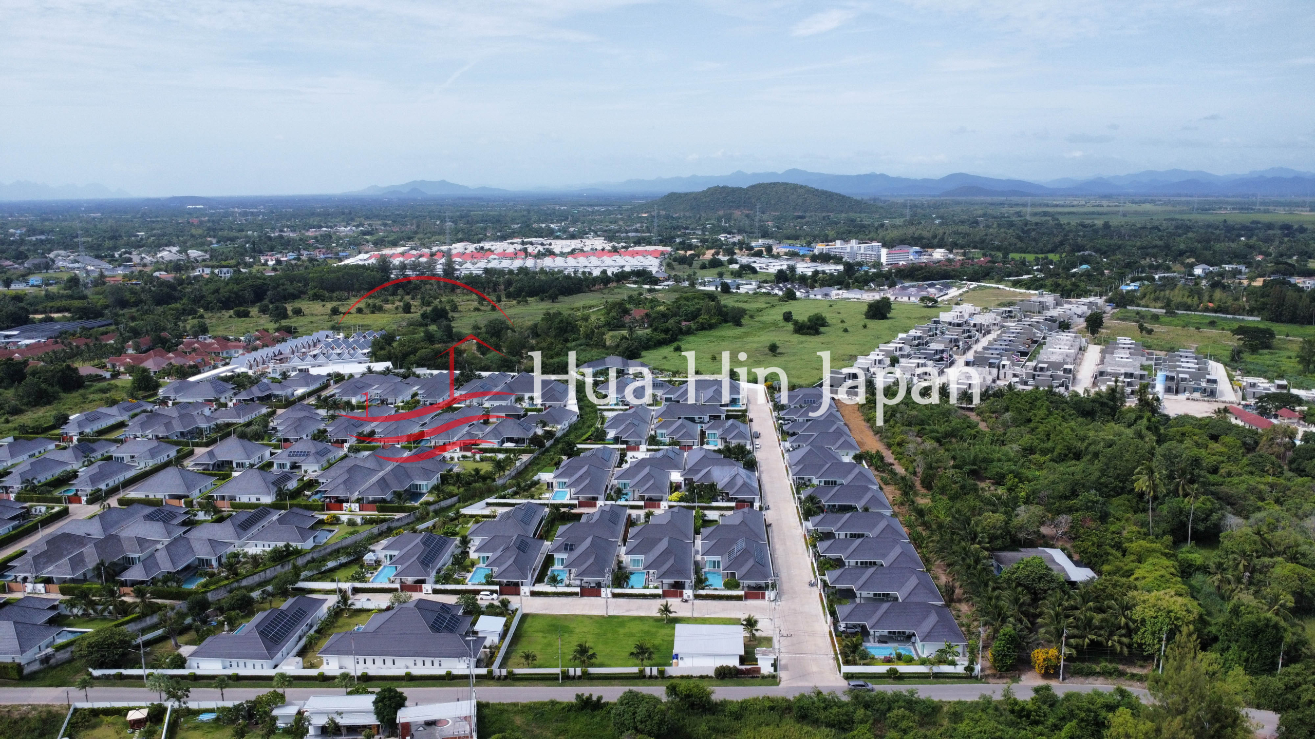 3BR Pool Villa in ARIA 2 drone view