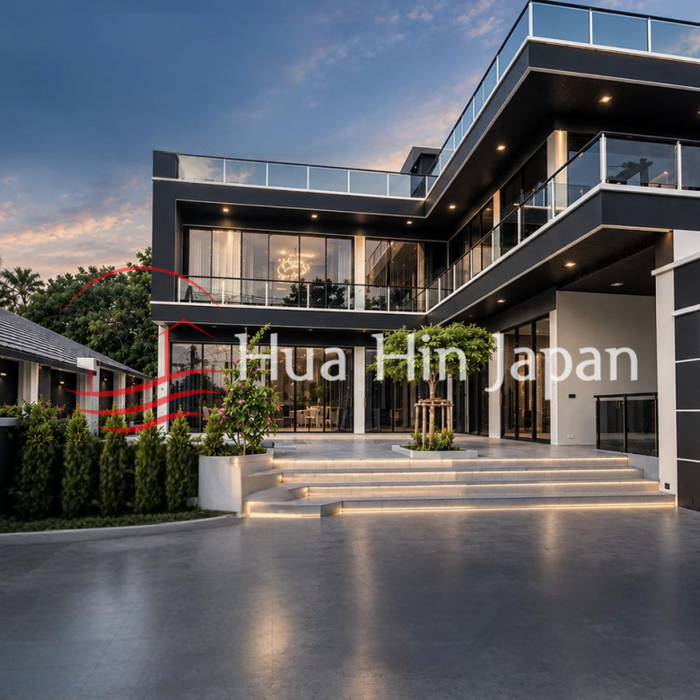 Brand New - Luxury 4 Bed Room Pool Villa Soi Hua Hin 70 front area
