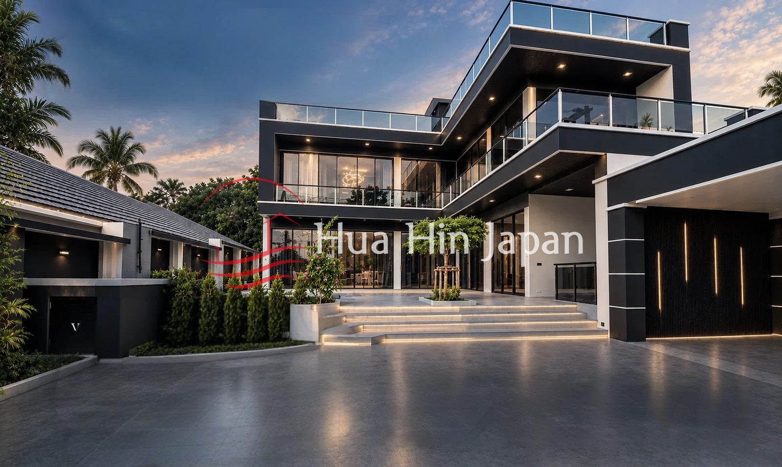 Brand New - Luxury 4 Bed Room Pool Villa Soi Hua Hin 70 front area