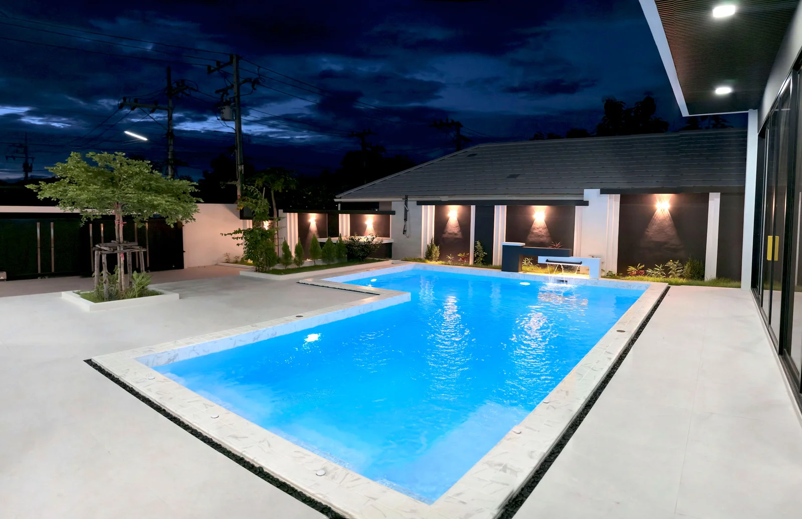 Brand New - Luxury 4 Bed Room Pool Villa swimming pool area